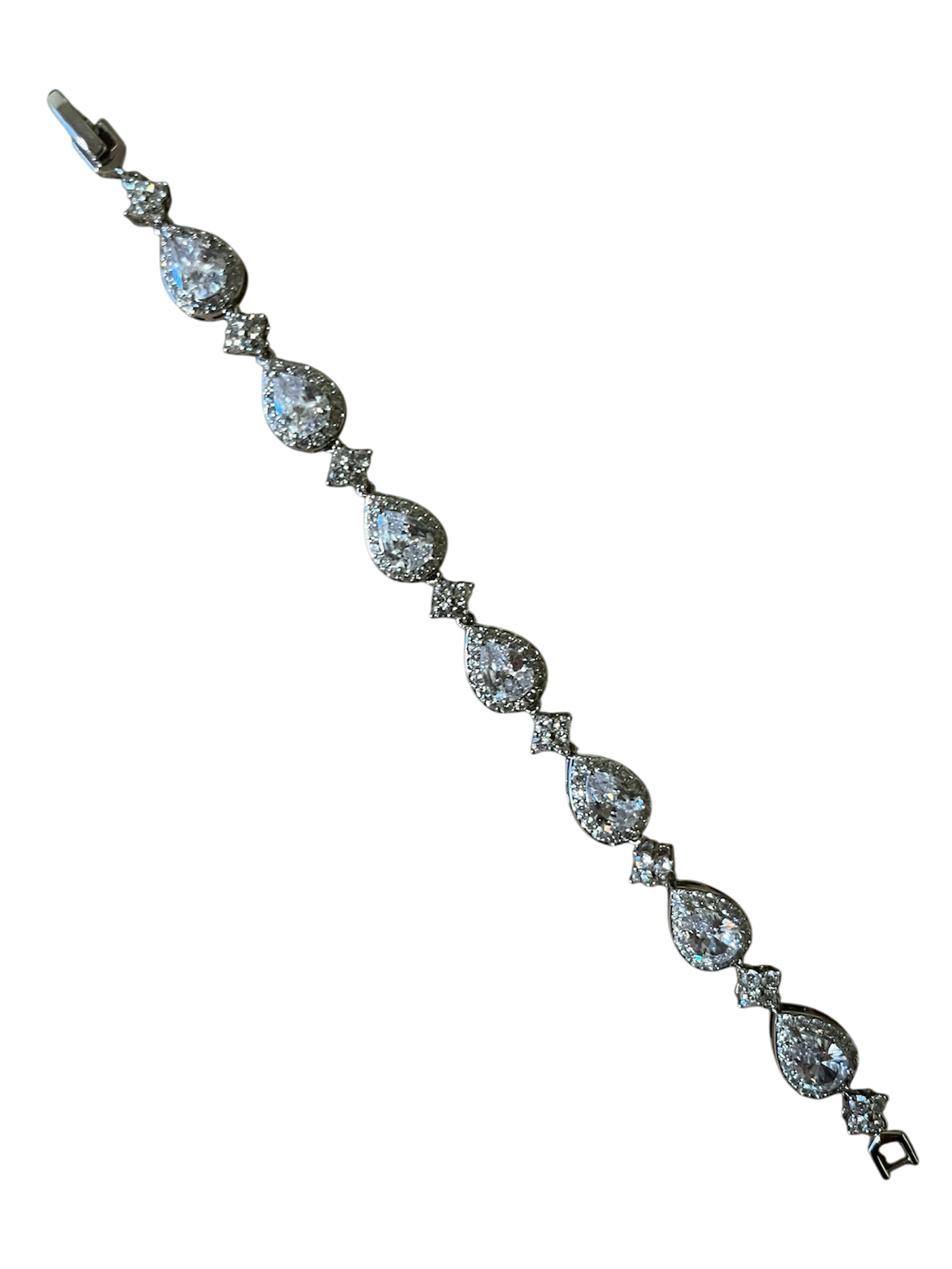 MACELUXE ICED TEARDROP BRACELET
