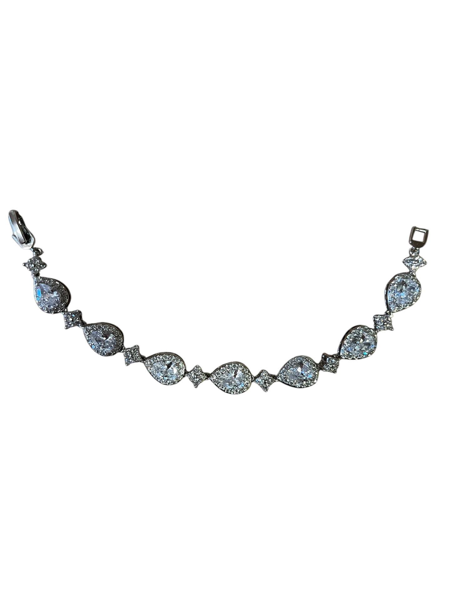 MACELUXE ICED TEARDROP BRACELET